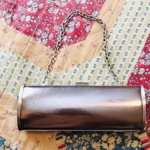 Kenneth Cole reaction silver clutch purse